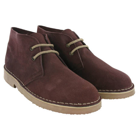 Roamers - Adults Unisex Unlined Distressed Leather Desert Boots