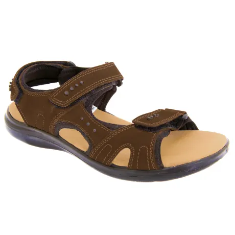 Roamers - Mens 3 Touch Fastening Padded Sports Sandals