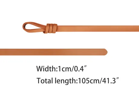 Allegra K- Leather Belt Knotted Waist Belt
