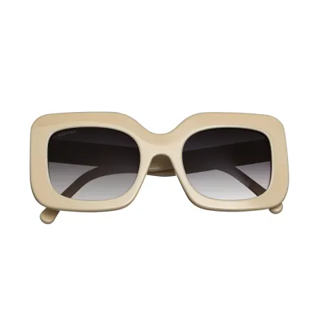 Bertha - Talitha Handmade in Italy Sunglasses - White