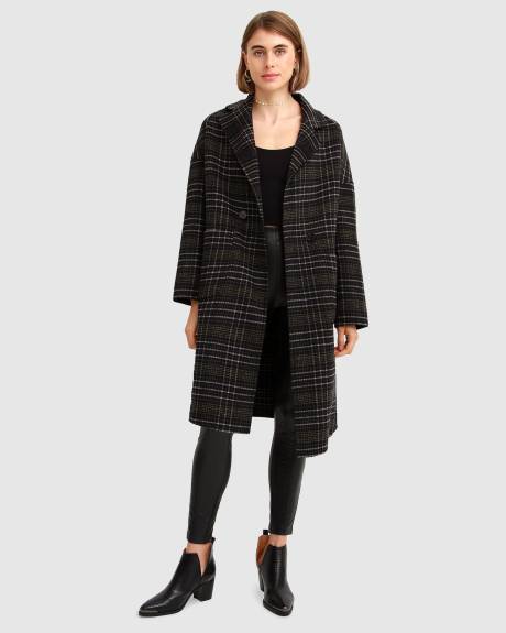 Belle & Bloom Publisher Double Breasted Wool Blend Coat