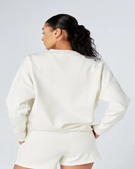 Twill Active - Essentials Oversized Crewneck Sweatshirt - White