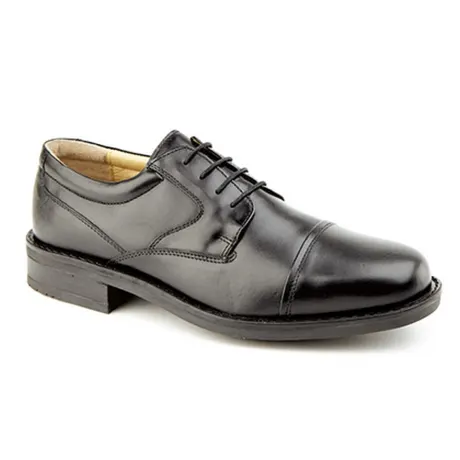 Roamers - Mens Plain Leather Capped Gibson Formal Shoes