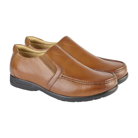 Roamers - Mens Leather XXX Extra Wide Twin Gusset Casual shoe