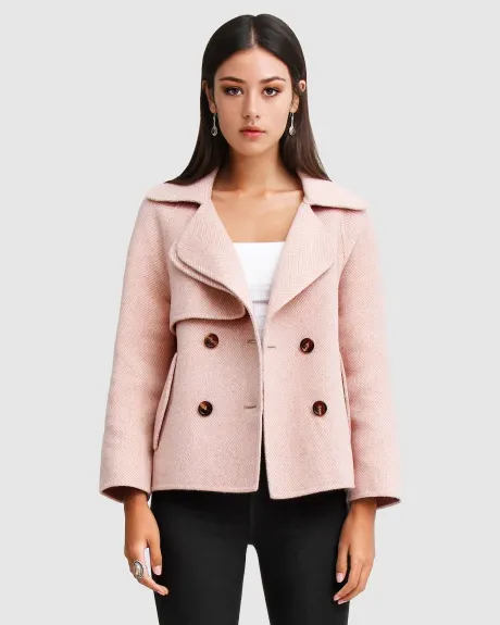 Belle & Bloom I'm Yours Wool Blend Peacoat