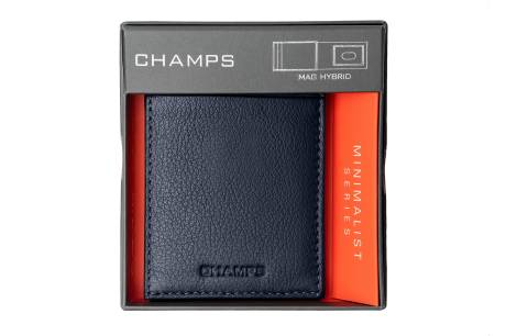 Portefeuille minimaliste Mag-Hybride CHAMPS en cuir avec RFID