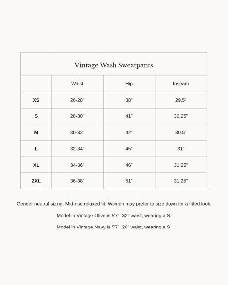 Vintage Wash Sweatpants