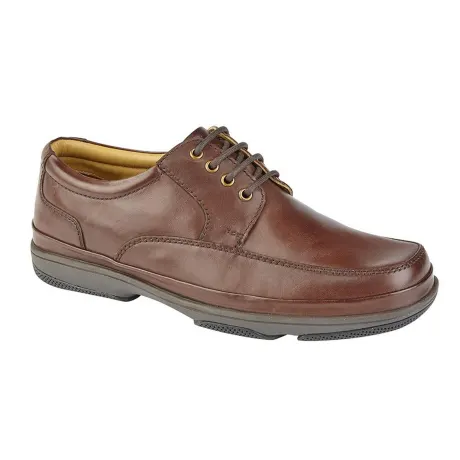 Roamers - Mens Leather Wide Fit 4 Eye Deluxe Casual Shoes