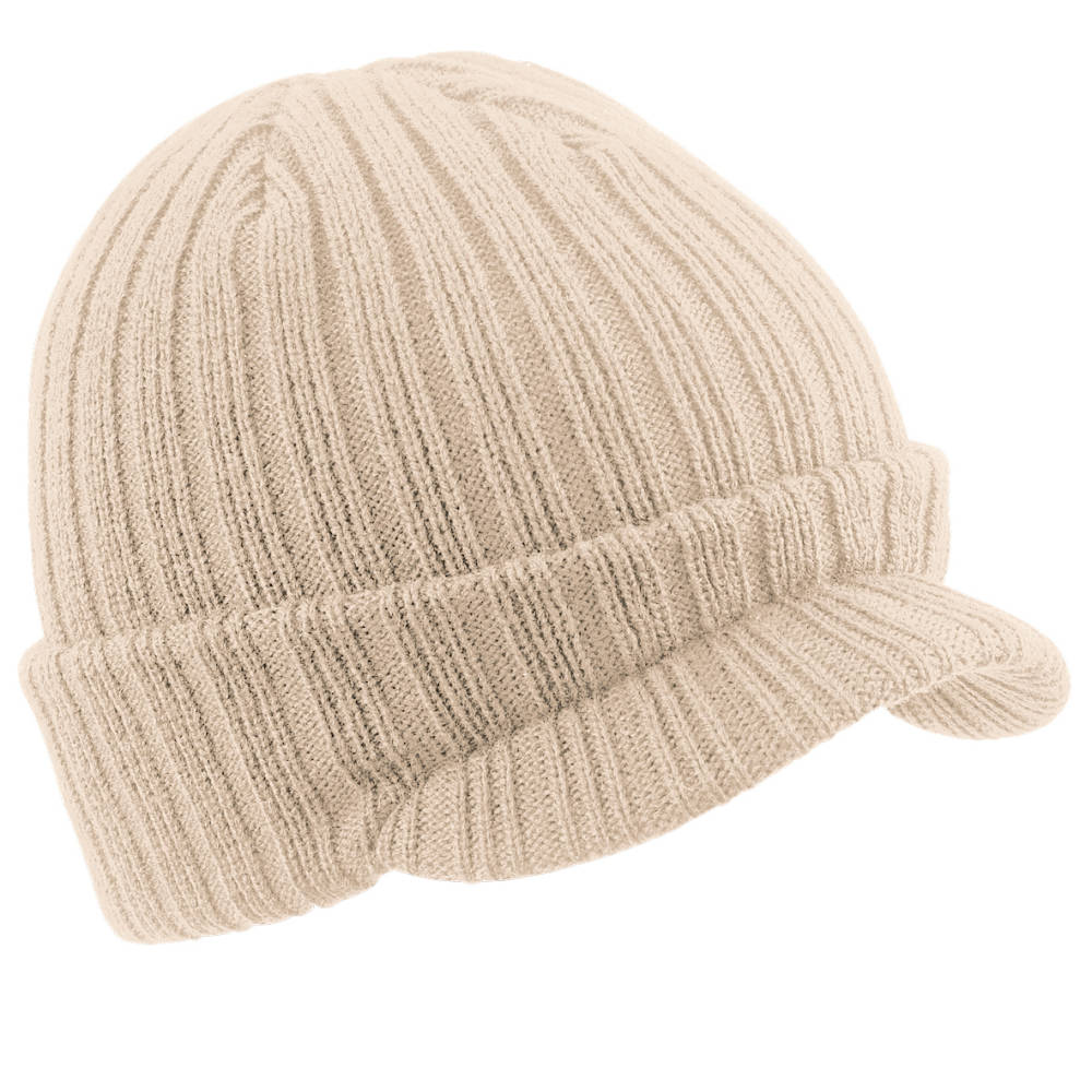 Beechfield - Unisex Plain Peaked Winter Beanie Hat