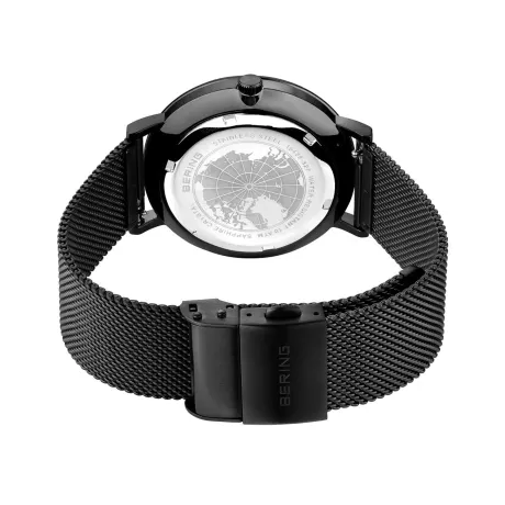 BERING - 39mm Men's Solar Stainless Steel Watch In Silver/Black