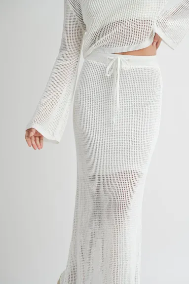 Evercado - Crochet Knitted Maxi Skirt