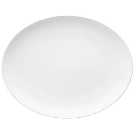Oxford Flamingo White Serving Set with 2 Pieces Salad Bowl + Platter