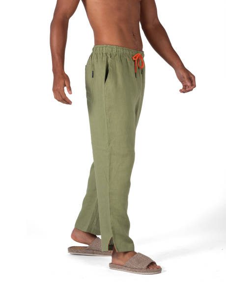 Coast Clothing Co. - Pantalon en lin coupe décontractée