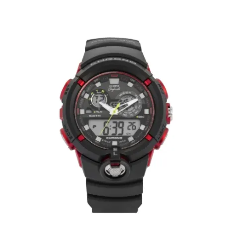 LEE COOPER-Digital Red 47mm  watch w/LCD Display Dial