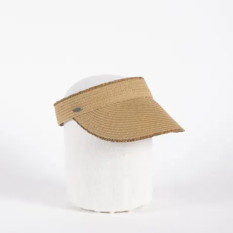 Canadian Hat 1918 - Vilia- Straw Visor With Raffia Touch