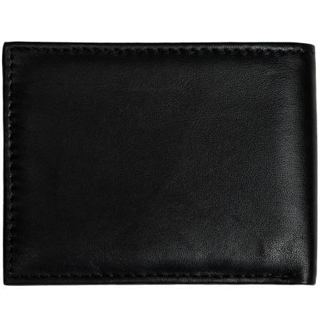 CHAMPS Collection Classic Portefeuille Bi-Fold en cuir véritable avec blocage RFID dans une boîte cadeau