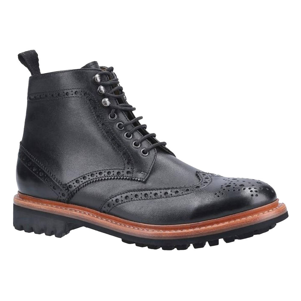 Cotswold - Mens Rissington Commando Lace Up Leather Dress Boot