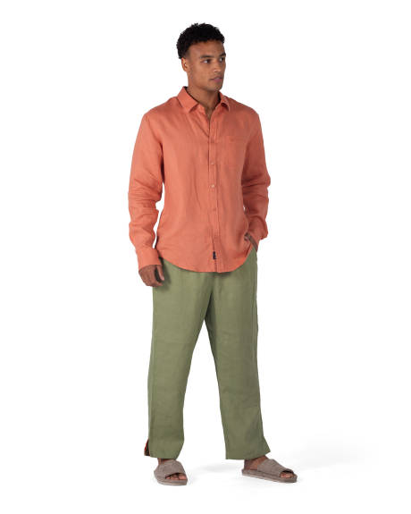 Coast Clothing Co. - Pantalon en lin coupe décontractée