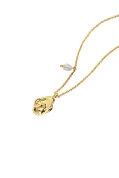 Classicharms-Collier de perles et pendentifs baroques en or