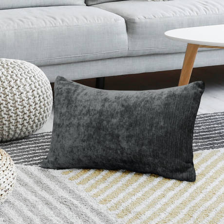 PiccoCasa- Chenille Decorative Water Repellent Couch Pillowcase 12x20 Inch