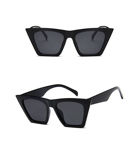 Black Squared Rectangular Sunglasses- Don't AsK