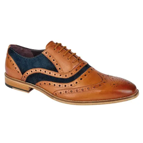 Roamers - Mens 5 Eyelet Leather Brogue Oxfords