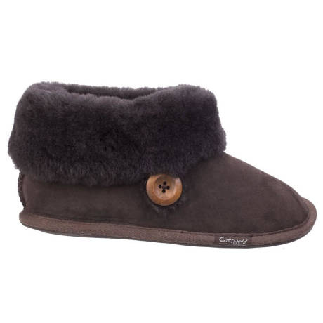 Cotswold - Womens/Ladies Wotton Sheepskin Soft Leather Booties