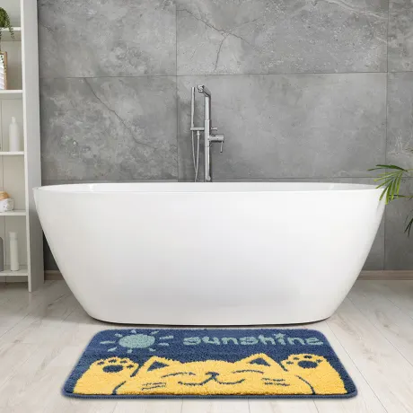 PiccoCasa- Cute Bath Mat, Stylish Funny Bathroom Rug