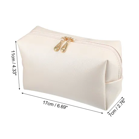 Unique Bargains- Makeup Cosmetic Travel Bag Waterproof PU Leather Case Small