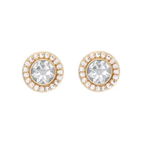 Goldtone 2-in-1 Crystal Halo Stud Earrings made with Quality Austrian Crystals - MICALLA