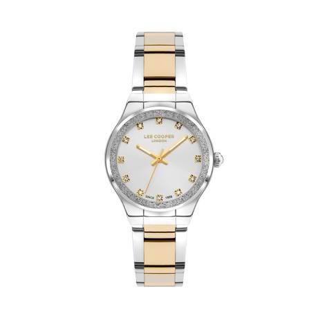 LEE COOPER-Women's Silver 35mm  watch w/Silver Dial