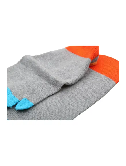 Unique Bargains- Unisex Color Block Low Cut Toe Socks
