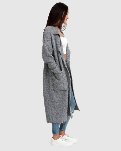 Belle & Bloom Born to run manteau pull eco-responsable - gris