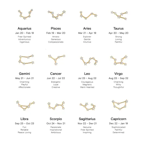 Bearfruit Jewelry - Collier constellation - Verseau