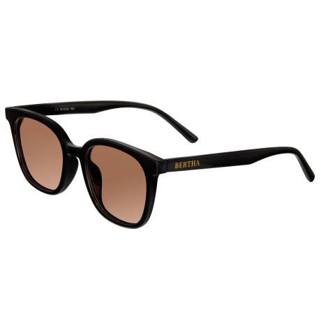 Bertha - Betty Polarized Sunglasses - Black/Black