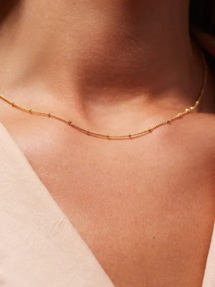 Ana Luisa - Small Ball Chain Necklace - Ana Gold