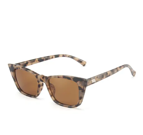 Brown Faux Tortoise Shell Squared Sunglasses- Don't AsK