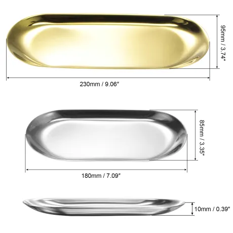 Cheibear- Oval Plate Decor Assorted Size 2pcs Set
