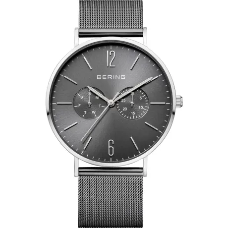BERING - 40mm Men's Classic Stainless Steel Watch In Silver/Grey