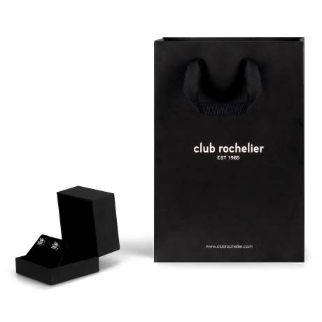 Club Rochelier Boucles d'oreilles puces géométriques zircon cubique 5A 7mm