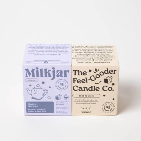 Milk Jar Hygge Candle | Vanilla, Cedar & Sea Salt 8oz