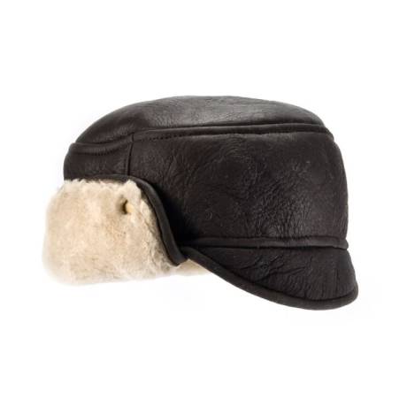 Eastern Counties Leather - Mens Caxton Sheepskin Aviator Trapper Hat