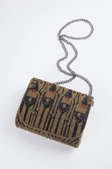 ETHNiQUE - Minervas Beaded Cross-Body Clutch Bag