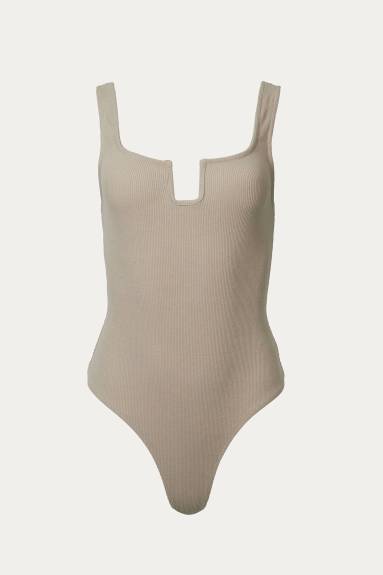 By Together - Ribbed Stretch-Cotton Bodysuit