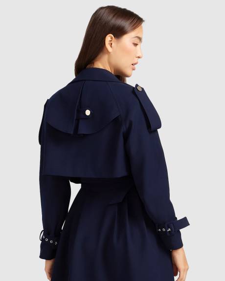 Belle & Bloom Manhattan Cropped Trench