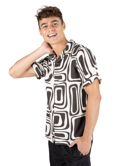 Coast Clothing Co. - Black Swirl Bamboo Shirt