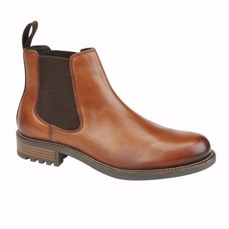 Roamers - Mens Elgin Leather Ankle Boots