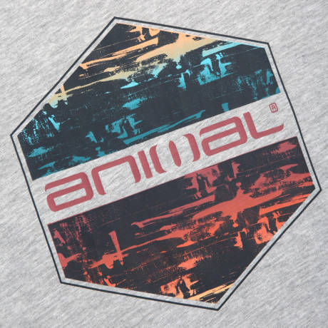 Animal - Mens Jacob Logo Natural T-Shirt