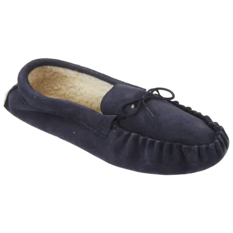 Mokkers - Mens Jake Real Suede Moccasin Slippers