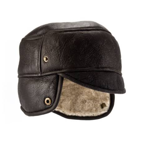 Eastern Counties Leather - Mens Caxton Sheepskin Aviator Trapper Hat